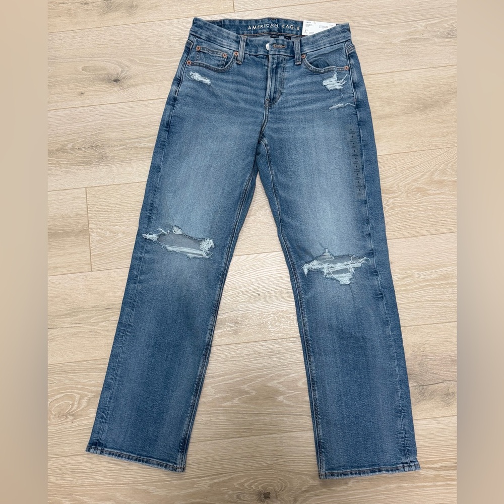 American Eagle Outfitters Blue Straight Leg Jeans